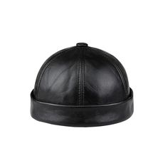 PRICES MAY VARY. 🎩【QUALITY MATERIAL】 Unleash your inner fashionista with these brimless hats for men made of top-quality genuine leather. Our brimless hat have a head circumference of 58-60cm, ensuring a suitable fit for everyone. 🎩【TIMELESS DESIGN】 With its lightweight and dome-style design, our brimless hat offers unparalleled comfort, making it a standout among men's fashion items. Designed without eaves, it gives a unique twist to traditional hats. 🎩【VERSATILE WEAR】 These brimless hats fo Men Fashion Black, Old Man Hat, Sailor Cap, Brimless Hat, Mens Hats Fashion, Mens Hat, Leather Hat, Look Retro, Hat Style