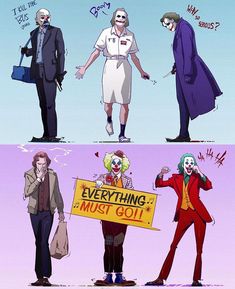 the joker and his friends are in different stages of their life, from one man to another