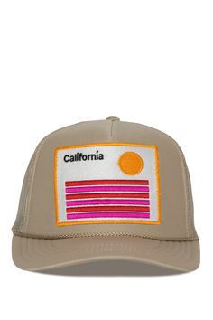 Find your 'Friday Happy' no matter what day it is! A hat to look and feel good in! A comfortable foam front, mesh back, high crown trucker hat featuring an adjustable snap back. Front: 100% polyester Back: 100% nylon Front panel with lining Made locally in Newport Beach, CA Cheap Multicolor Trucker Hat For Spring, Summer Trucker Hat, Swimming Activities, Short Denim Skirt, Elevated Basics, Patch Design, Accessories Bags Purses, Newport Beach, Snap Backs