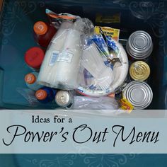 Power Outage Meals, Power Outage Hacks, Power Outage Preparedness, Power Outage Kit, Pantry Cooking, Storm Preparedness, Emergency Preparedness Food Storage, Pantry Meals, Emergency Preparedness Food