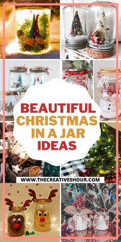 beautiful christmas in jar ideas with text overlay