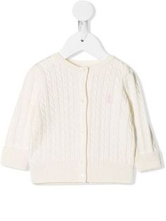 Sua Wishlist - Farfetch Buttoned Cardigan, Kids Cardigans, Polo Ralph Lauren Kids, Ralph Lauren Logo, Ralph Lauren Kids, Kenzo Kids, Cable Knit Cardigan, Kids Coats, White Cardigan