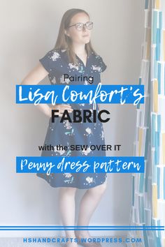 Pairing Lisa Comfort's fabric with the Sew Over It Penny dress pattern Art Shop Aesthetic, Craft Wardrobe, Wall Painting Diy, Painting Diy Ideas, Material Architecture, Sewing Machine Design, Cake Costume, Upholstery Wall, Make Website