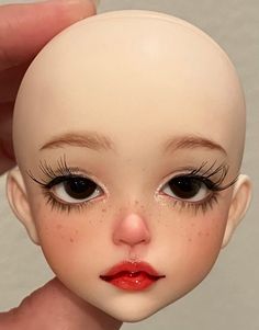 Easy Doll Makeup, Emo Doll Makeup, Doll Lips Makeup, Doll Like Makeup, Doll Makeup Aesthetic, Doll Makeup Look, Bjd Dolls Makeup, Cute Doll Makeup, Baby Doll Makeup