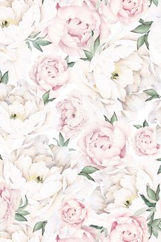 Delicate and beautiful pink peonies fill the image Peony Mural, Peony Pattern, Wall Stickers Animals, Map Pattern, Pink Vinyl, Commercial Wallpaper, Scale Pattern, Pattern Repeat, Growth Chart