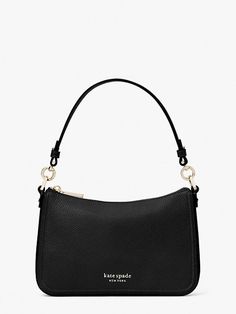 Kate Spade Purse Black, Pretty Bags, Designer Crossbody Bags, Kate Spade Purse, Large Shoulder Bags, Black Shoulder Bag, Black Purses, Crossbody Tote, Small Shoulder Bag