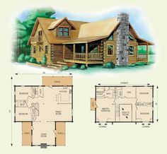 two story log cabin with loft and living quarters floor plans for small cabins in the woods