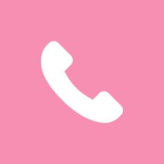 a pink background with a white phone on it