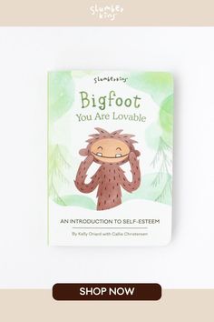 the children's book is shown with an image of a bigfoot on it