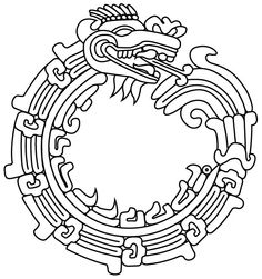 a chinese dragon in the middle of a circle