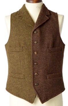 70s Fashion Disco, Tweed Run, Tweed Men, Nigel Cabourn, Mens Outdoor Clothing, Men Fashion Casual Outfits, Mens Vest, 70s Fashion