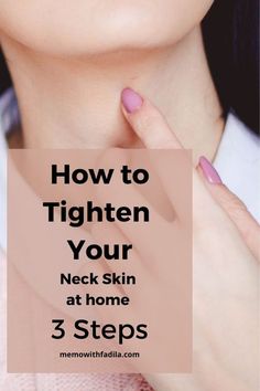 You can start tightening your neck skin at home if you are ready for it. Here, you will find 3 easy steps to incorporate in your daily routine. #looseskin #neckskin #turkeyneck #saggyneck #skincare Loose Neck Skin, Tighten Neck, Tighten Neck Skin, Saggy Neck, Neck Tightening, Tighten Loose Skin, Turkey Neck