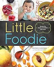 the cover of little foodie cookbook with pictures of fruits and vegetables on it