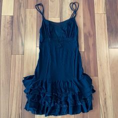 Black Tight Mid Thigh Length Dress. Lace And Sheer Detail. Stretchy Material. Made In Italy. Never Worn. No Damage. Home Coming Dresses, Dresses 2000s, Thigh Length Dress, Eclectic Outfits, Throwing Fits, Digital Closet, Denim Dresses, Dream Dresses, 2000s Fashion Outfits