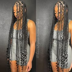 Super Long Goddess Knotless Braids Goddess Knotless Braids, Knotless Braids Styles, Goddess Knotless, Knotless Braids Hairstyles, Hairstyles For Ladies, Braids Hairstyles Pictures