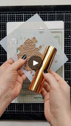 Scrapbook Albums Tutorial, Stencils Tutorials, Paper Craft Techniques, Card Making Templates, Foil Paper, Embossed Cards, Craft Classes, Foil Cards, Card Making Techniques