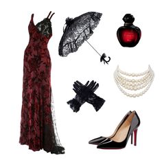 Aristocrat Outfit Women, Formal Halloween Outfit, Red Vampire Outfit, Vamp Clothing, Dress With Gloves Outfit, Vampire Prom Outfit, Classy Vampire, Red Vampire Dress, Vampire Clothes Women