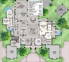 the floor plan for this luxury home