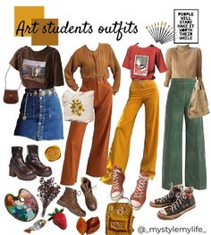 Art Student Outfit, Art Student, Art Students, Wardrobe Tips, Outfits Chic