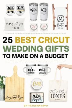 25 best cricut wedding gifts to make on a budget by the design hippo