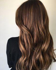 Brown Hair Color With Highlights, Hair Color With Highlights, Color With Highlights, Honey Brown Hair Color, Coffee Brown Hair, Dark Brown Hair Balayage, Babylights Hair, Brown With Blonde, Beautiful Brown Hair