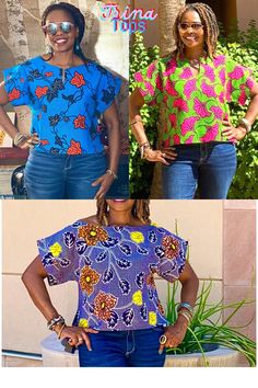 Our new unique Ankara top is made from African fabric 100% cotton. Wear this fun short Ankara top over pants, skirts, shorts, or jeans. Our items will be specially handmade to order in our studio upon ordering.  We are happy to answer questions regarding measurements. Maximum Length: Approximately 22" To shop our longer-length tops click below: https://www.etsy.com/shop/VeesFabDesigns?ref=seller-platform-mcnav&section_id=27870128 Please view the inserted pics for your selections. To purchase, place the item in your cart, and include at least your bust and hip measurements.   For reference, the model is 5'7" and wears a Medium, for a fuller fit you may go up a size. 🛑 Please note some slight color variations due to differences in computer monitors. Measurements Guide: See inserted pictures Stretch Cotton Printed Tops, Stretch Cotton Tops With Floral Print, Multicolor Stretch Cotton Crop Top, Stretch Cotton Floral Print Tops, Multicolor Printed Cotton Tops, Cotton Stretch Tops For Vacation, Printed Cotton Short Sleeve Blouse, Stretch Cotton Blouse With Floral Print, Stretch Cotton Green Blouse