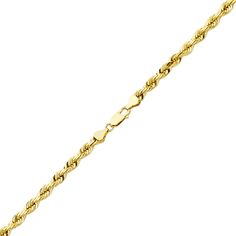 This 10k Yellow Hollow Diamond Cut Rope Chain is a classic and elegant accessory for men who appreciate timeless design and superior quality. Made with authentic 10k yellow gold, this chain features a unique and intricate pattern of diamond-cut links that create a shimmering and elegant look. The Lobster Lock ensures that the chain stays securely fastened around your neck. This chain is perfect for both casual and formal occasions and comes in various lengths to suit your preference and style. Clean Gold Jewelry, Rope Chain Necklace, Chain For Women, Elegant Pendant, Rope Design, Hollow Design, Rope Necklace, Women Diamond, Yellow Diamond