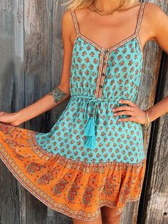 (1) Ashoreshop Beach Vacation mini strap dress for women sexy sleeveless s – ASHORE SHOP Vestidos Boho, Bohemian Fabric, Prom Dresses Boho, Swimsuit Dress, Prom Dresses Long With Sleeves, Boho Beach, Dress For Women, Beach Dress