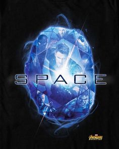 the movie poster for space is shown on a black shirt