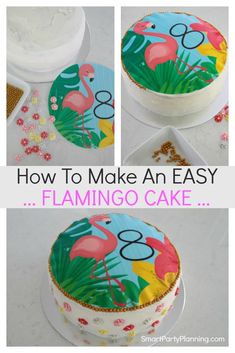 how to make an easy flamingo cake