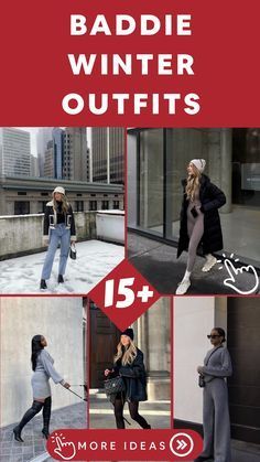 Winter Baddie Outfits, Baddie Winter Outfits, Winter Baddie, Edgy Leather Jacket, Cozy Oversized Sweaters, Crochet Winter Hats, Baddie Style, Exude Confidence, Oversized Sweaters