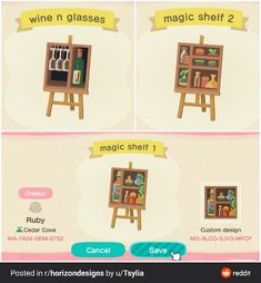 the instructions for how to paint an art easel in animal crossing new york city