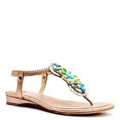 Tatum Sandal from Elaine Turner Beaded Leather Sandals, Stand On It, Lots Of Shoes, Summer Gloves, Satin Sandals, Summer Dressing, Beaded Sandals, Handbags Designer