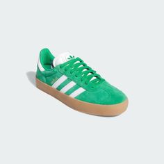 adidas Gazelle ADV Shoes - Green | Free Shipping with adiClub | adidas US Adidas Gazelle Green, Colorful Adidas, Green Adidas, Shoes Green, Shoes Adidas, Adidas Gazelle Sneaker, Adidas Gazelle, Box Color, Adidas Online