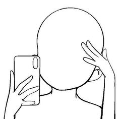 a woman taking a selfie with her phone in front of her face and hands