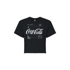 Your Coca-Cola fan will love showing off her brand loyalty with this Juniors' Coca-Cola Logo Cropped Graphic Tee. Your Coca-Cola fan will love showing off her brand loyalty with this Juniors' Coca-Cola Logo Cropped Graphic Tee. FEATURES Short sleeves CrewneckFABRIC & CARE Cotton Machine wash Imported Size: Large. Color: Black. Gender: female. Age Group: kids. Cool Black Tops With Graphic Design, Black Text Print Pop Culture Top, Black Pop Culture Text Print Top, Black Pop Culture Top With Text Print, Cool Black Top With Graphic Print, Black Pop Culture Top With Letter Print, Black Cotton Cropped T-shirt With Slogan, Cool Black Tops With Letter Print, Black Cropped T-shirt With Slogan For Streetwear