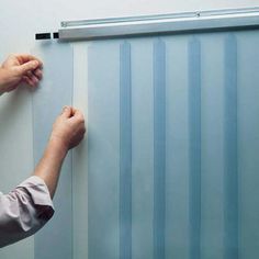 The Kason 402 Easimount Strip Curtain Set provides a reliable, easy to install barrier to suit any 38" wide door opening. Constructed with 0.06" thick USDA-approved low temperature smooth vinyl material, this strip curtain set is suitable for projects requiring -40 to 70 degrees Fahrenheit. This set is easy to mount to the wall and comes with pre-attached mounting bar, 6"W x 84"H strips, and end caps to secure. Ideal for indoor coolers and freezers. Walkin Cooler, Strip Curtains, Industrial Cabinets, Plastic Curtains, Cute Curtains, Plastic Industry, Cold Storage, Curtain Valance, Door Kits