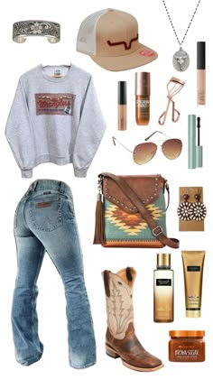 Cute Western Outfits, Western Girl Outfits, Cute Cowgirl Outfits, Casual Country Outfits, Southern Outfits, Country Style Outfits, Western Wear Outfits, Cute Country Outfits, Looks Country