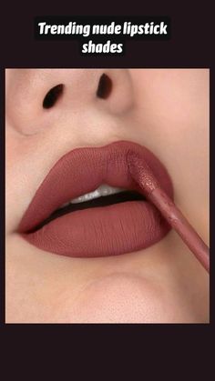 Pretty Lipstick Colors, Quince Makeup, Nude Lipstick Shades, Lip Color Shades, Best Matte Lipstick, Mac Lipstick Shades, Matte Lipstick Shades, Maybelline Lipstick, Matte Nude Lipstick