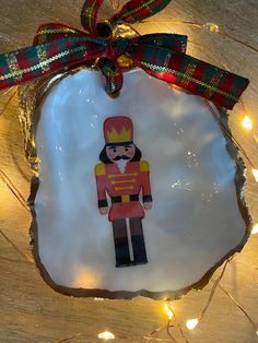 Nutcracker Oyster shell ornament Christmas ornament Cross Christmas ornament toy soldier Christmas Oyster Christmas Ornament Hostess gift Toy Soldier Christmas, Soldier Christmas, Oyster Ornament, Christmas Soldiers