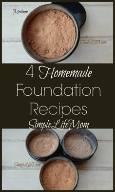 4 Homemade Foundation Recipes from Simple Life Mom Homemade Foundation, Vindaloo, Homemade Lotion