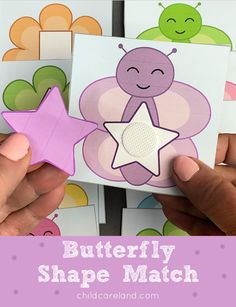 Butterfly and Flower Shape Match Butterflies Activities Preschool, Butterfly Toddler Activities, Butterfly Activities For Toddlers, Butterfly Preschool Activities, Butterfly Activities For Preschool, Preschool Butterfly Activities, Butterfly Math Activities, Preschool Butterfly