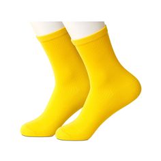 Classic ribbed crew socks in a delicious shade of yellow.If your feet are happy, your day is on its way to being a good one. That's why our socks are not only durable and comfortable, they add another level of style to your wardrobe, too. Our women's socks are soft and strong - with hand-sewn toes for a smooth finish. These socks are a combination of: 65% cotton (for cool, dry, comfortable feet) 32% polyamide (for an extra measure of fabric stamina) 3% Elastane (to assure a good fit around your Charlie Brown Costume, Penguin Costume, Yellow Socks, Women's Socks, Yellow Shoes, Being Good, Swag Shoes, Shades Of Yellow, Bow Ties