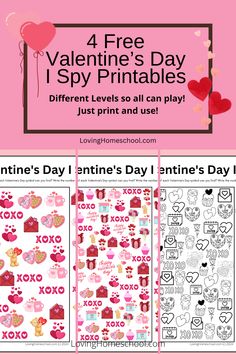 valentine's day printables for kids and adults