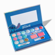 Stitch Make Up, Stitch Makeup Disney, Claires Makeup, Stitch And Angel Birthday Party, Stitch Vanity, Stitch Makeup, Lilo And Stitch Toys, Disney Character Makeup, Stitches Makeup