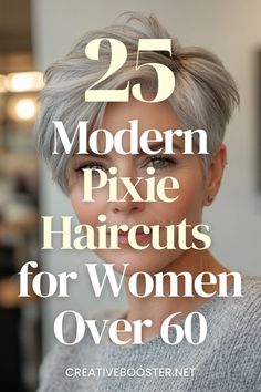 Click for More ➡️ | Save for Later ❤️  Feel inspired with 30+ bold pixie haircuts perfect for women over 60. These styles are designed to make a statement with sharp layers, vibrant colors, and innovative shapes. Whether you prefer an elegant tapered look or a fun, tousled finish, this collection has something for every personality. Celebrate your individuality with haircuts that exude confidence and charm. Get ready to stand out in the best way possible!   #PixieCutInspo #BoldOver60 #HairTransformation Modern Pixie Haircut, Cool Blonde Tone, Pixie Haircuts For Women, Choppy Pixie Cut, Older Women's Hairstyles, Red Pixie, Sandy Blonde, Icy Blonde, Exude Confidence