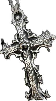 Spiritual Metal Cross Necklace, Handmade Medieval Cross Jewelry, Gothic Stainless Steel Cross Pendant Jewelry, Collectible Oxidized Cross Jewelry, Collectible Cross Jewelry With Oxidized Finish, Medieval Engraved Cross Pendant Jewelry, Antique Silver Spiritual Cross Pendant Jewelry, Oxidized Stainless Steel Cross Jewelry, Oxidized Finish Stainless Steel Cross Jewelry