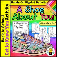 a shoe about you grade 3 - 6 book with pictures and instructions on the cover