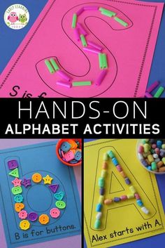 hands - on alphabet activities for toddlers and preschool