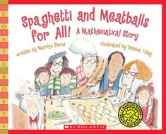 an image of children at a table with food on it and the words spaghetti for all